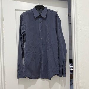 Boss Navy Pinstripe Casual Shirt